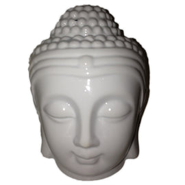 Buddah Head Oil Burner - White