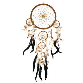 Bali Dreamcatchers - XLarge Round - Cream/Coffee/Choc