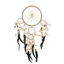 Bali Dreamcatchers - Large Round - Cream/Coffee/Choc