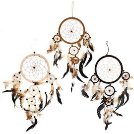 Bali Dreamcatchers - Large Round - Cream/Coffee/Choc