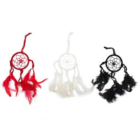 Bali Dreamcatchers - Small Round - Black/White/Red