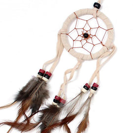 Bali Dreamcatchers - Small Round - Cream/Coffee/Choc