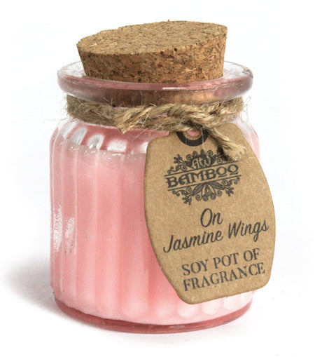 On Jasmine Wings Soy Pot of Fragrance Candles