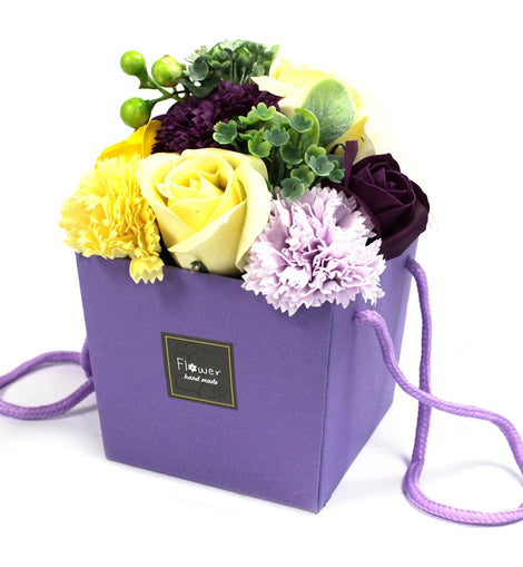 Soap Flower Bouquet - Purple Flower Garden