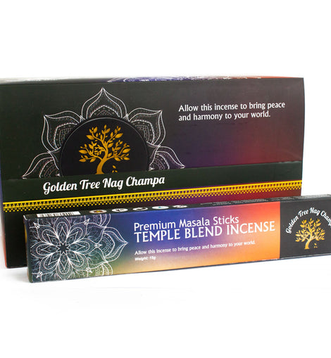 Golden Tree Nag Champa Incense - Temple Blend