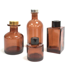 50 ml Round Reed Diffuser Bottlle - Amber