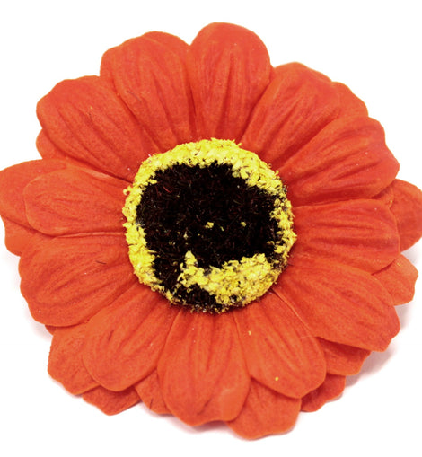 Craft Soap Flowers - Sml Sunflower - Orange