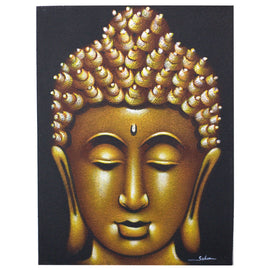 Buddha Painting - Gold Sand Finish