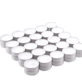 50x Unscented Tealight (4hr)