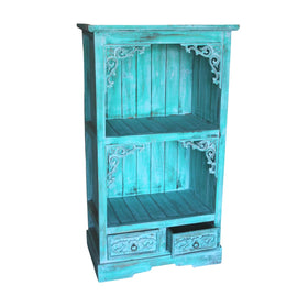 Albasia Bathroom Cabinet - Turquoise wash