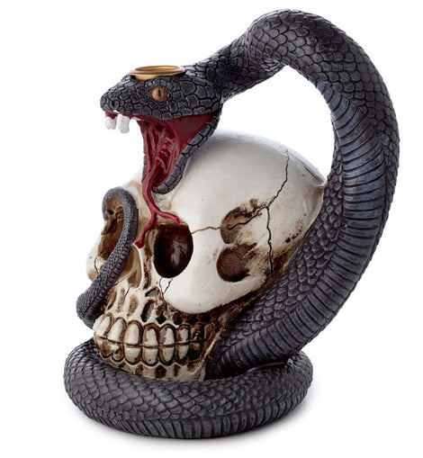 Snake and Skull Backflow Incense Burner