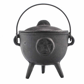 Cast Iron Cauldron with Pentagon 11x13cm