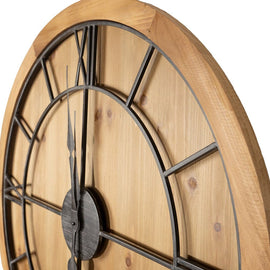 Williston Large Wooden Wall Clock