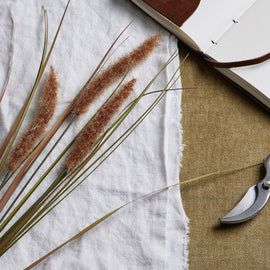 Terracotta Triple Grass Stem