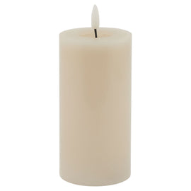 Luxe Collection Melt Effect 3x6 Taupe LED Wax Candle