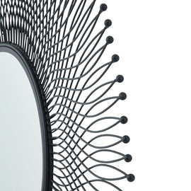 Rio Black Large Wire Mirror