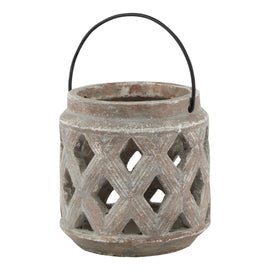 Siena Brown Lattice Lantern