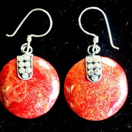 925 Silver Earrings - Disc Disc Décor