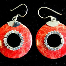 925 Silver Earrings - Do-nuts