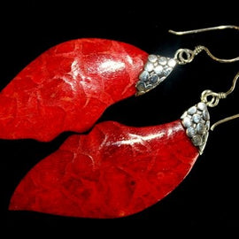 925 Silver Earrings - Leaf Drop