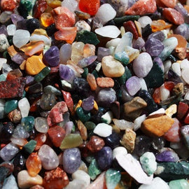 Mixed Natural Gemstone Chips - 1KG