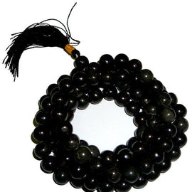 108 Bead Mala - Black Agate