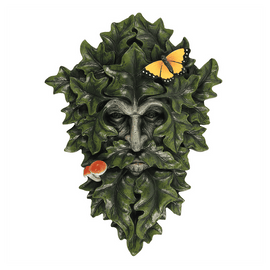 29x21cm Leafy Green Man Wall Plaque