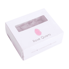 Box of Rose Quartz Rough Crystal Chips