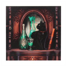 Absinthe Light Up Canvas Plaque by Lisa Parker