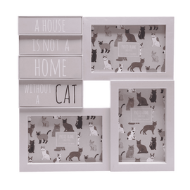 29cm Cat Multi Photo Frame