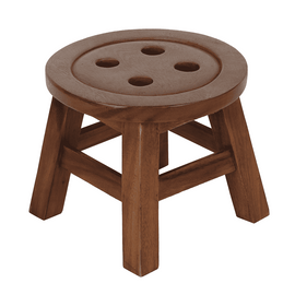 26cm Children's Wooden Button Stool