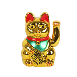 6 Inch Gold Money Cat