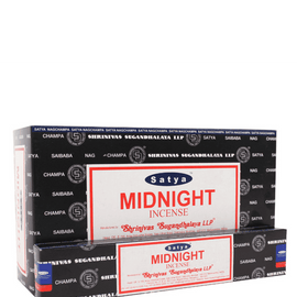 12 Packs of Midnight Incense Sticks by Satya