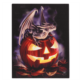 19x 25cm Trick or Treat Canvas Plaque By Anne Stokes