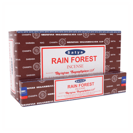 12 Packs of Rainforest Incense Sticks by Satya