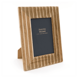 5X7in Ribbed Wooden Photo Frame