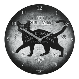 Alchemy Black Cat Spirit Board Clock